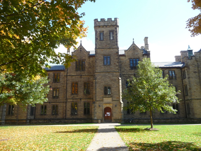 Kenyon is the oldest private college in Ohio and was founded in 1824. Originally, Kenyon College was an  all-male college whose main focus was to educate clergymen for frontier America. It  soon however, became highly regarded for it's education. In 1969,