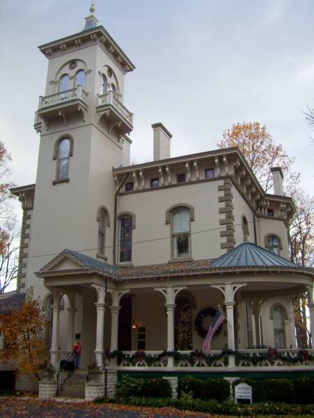 Promont House in Milford, Ohio, has been listed on the National Register of Historic Places since 1980. It is an Italianate Victorian structure, built in 1865 by William Megrue, and purchased in 1879 by John Pattison, who became the 43rd governor of Ohio.