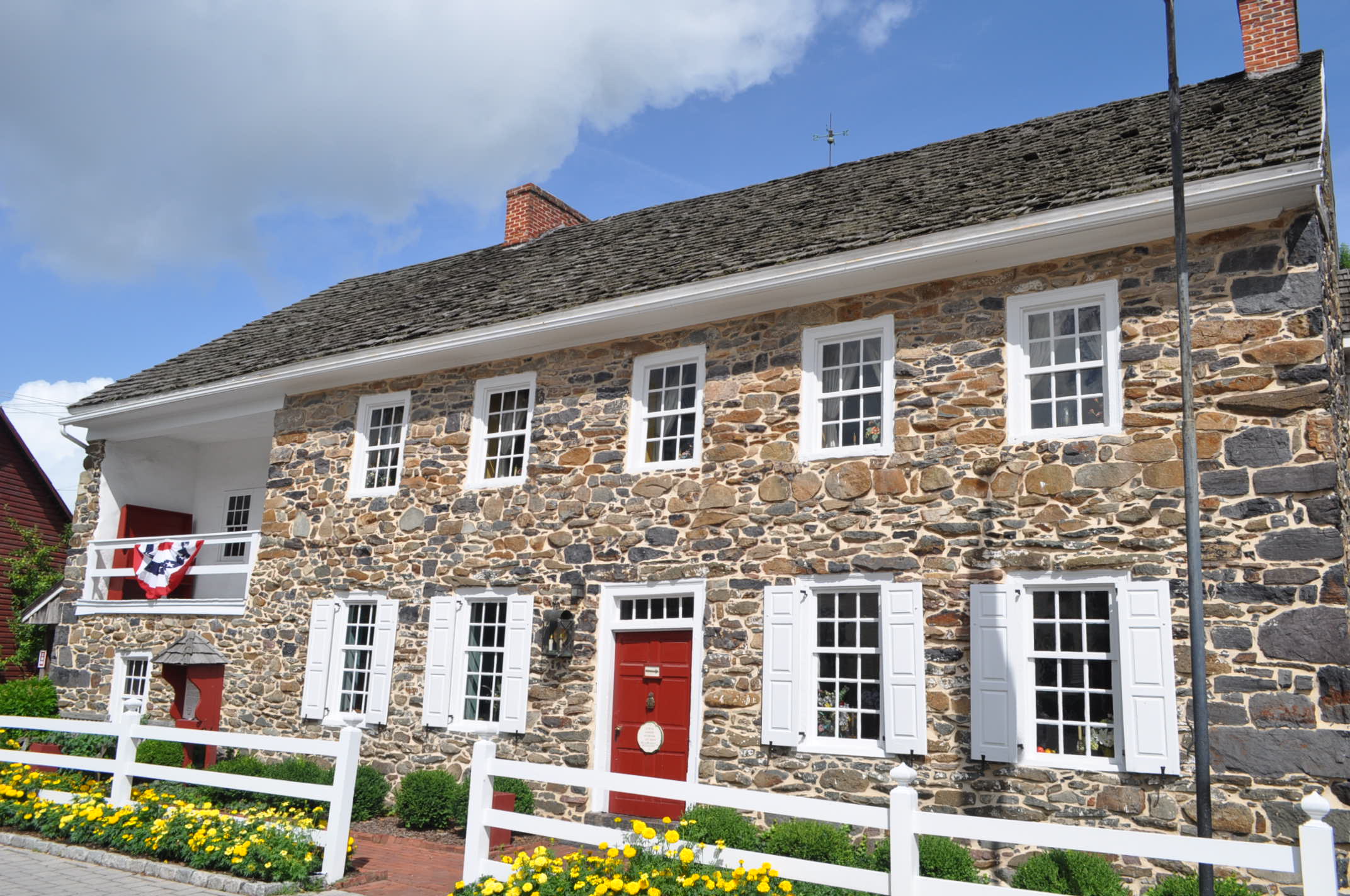 Four Score and Seven years before the Civil War Battle of Gettysburg, (1776),  Reverend Alexander Dobbin built a house to begin a new life in America for himself and 
his family. 