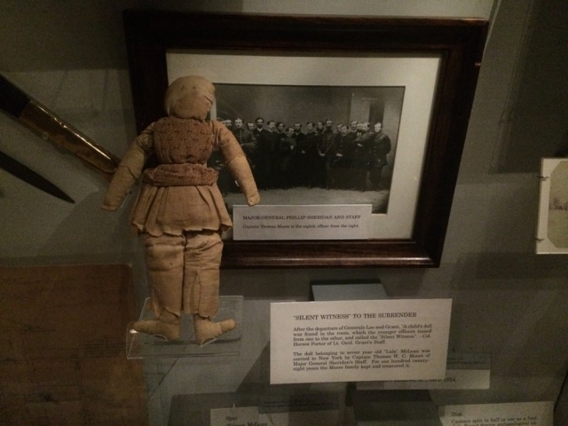 This child's toy was witness to the surrender of General Lee to General Grant at the McLean House located in the village of Appomattox Court House.