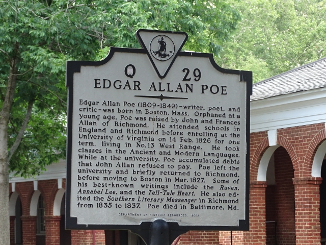 Edgar Allan Poe attended the University of Virginia for a short time.   These are photos of his former dorm room.