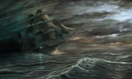 The Lady Lovibond (sometimes spelled Luvibond) was a schooner that was wrecked on the Goodwin Sands, off the Kent coast of south-east England, on 13 February 1748, and is said to reappear there every fifty years as a ghost ship.