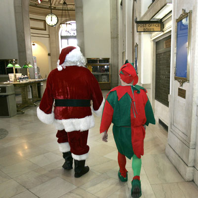 Santa and and Elf