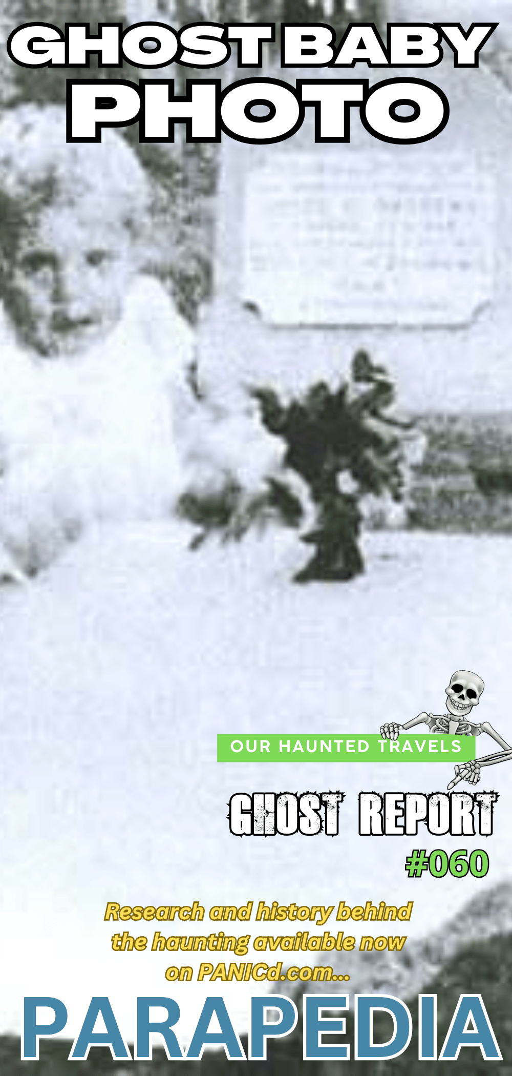 Mrs. Andrews was taking a picture of her daughter's grave and the figure of a ghost child appears.