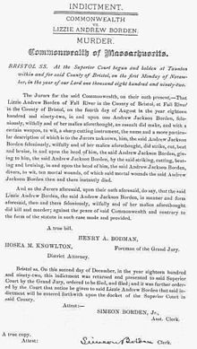 Borden Murders and Trial