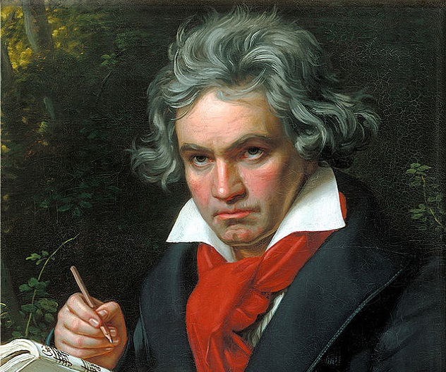 The remains of Ludwig van Beethoven